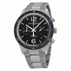 Bell & Ross Vintage Sport Black Chronograph Dial Automatic Men's Watch BRV126-BL-BE-SST