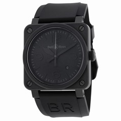 Bell & Ross Phantom Automatic Black Dial Black Rubber Men's Watch BR0392-PHANTOM-CE