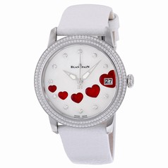 Blancpain Saint Valentin White Mother of Pearl Dial Ladies Watch 3400-4554-58B