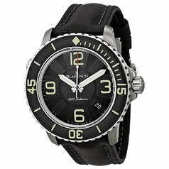 Blancpain Sport 500 Fathoms Black Dial Titanium Automatic Men's Watch 50015-12B30-52