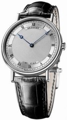 Breguet Classique Automatic Ultra Slim Silver Dial Leather Men's Watch 5157bb/11/9v6