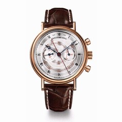 Breguet Classique Chronograph Silvered Gold Dial Men's Watch 5247BR/12/9V6