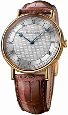 Breguet Classique Manual Wind Silver Dial Brown Leather Men's Watch 5967BA119W6