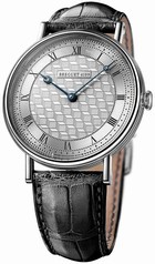 Breguet Classique Silver Dial Black Leather Strap Men's Watch 5967BB/11/9W6
