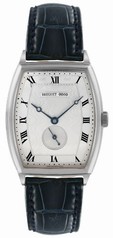 Breguet Heritage Silver Dial 18kt White Gold Blue Leather Men's Watch 3660BB12984