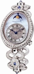 Breguet Reine de Naples Blue Mother of Pearl Dial Diamond 18kt White Gold Ladies Watch 8909BBVDJ29DDD0