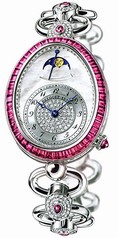 Breguet Reine de Naples Mother of Pearl Dial Diamond Ruby 18kt White Gold Ladies Watch 8909BB5DJ21RRRR