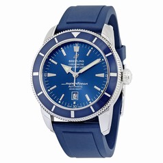 Breitlign Superocean Heritage 46 Automatic Blue Dial Blue Rubber Men's Watch A1732016-C734BLPT