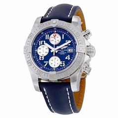 Breitling Avenger II Automatic Blue Dial Blue Leather Men's Watch A1338111-C870BLLD