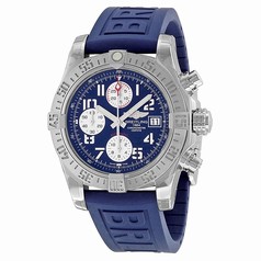 Breitling Avenger II Blue Dial Chronograph Blue Rubber Automatic Men's Watch A1338111-C870BLPD3