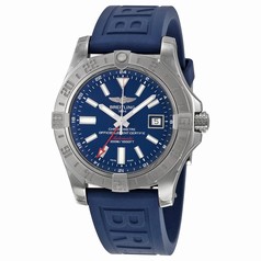 Breitling Avenger II GMT Automatic Blue Dial Blue Rubber Men's Watch A3239011-C872BLPT3