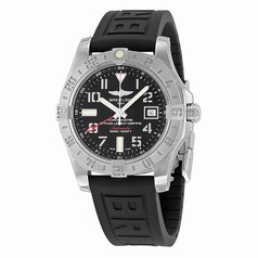 Breitling Avenger II GMT Black Dial Black Rubber Automatic Men's Watch A3239011-BC34BKPD3