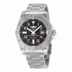 Breitling Avenger II GMT Black Dial Stainless Steel Men's Watch A3239011/BC34SS