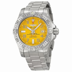 Breitling Avenger II Seawolf Yellow Dial Stainless Steel Men's Watch A1733110-I519SS