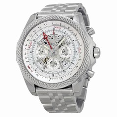 Breitling Bentley B04 GMT Chronograph Silver Dial Stainless Steel Men's Watch AB043112-G774SS