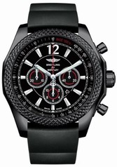 Breitling Bentley Barnato Chronograph Onyx Black Dial Black Rubber Men's Watch M4139024-BB85SS