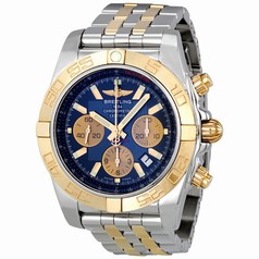 Breitling Chronomat 44 Blue Dial Steel and Gold Automatic Men's Watch CB011012-C790TT