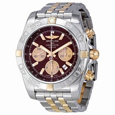 Breitling Chronomat 44 Chronograph Automatic Burgundy Dial Men's Watch IB011012-