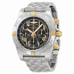 Breitling Chronomat 44 Chronograph Black Dial Stainless Steel Men's Watch IB011012-B957SS