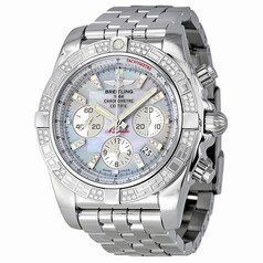 Breitling Chronomat 44 Mother of Pearl Diamond Men's Watch AB0110AA-G686SS