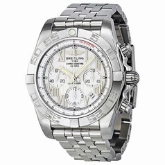 Breitling Chronomat 44 Silver Dial Men's Watch AB011012-A690SS