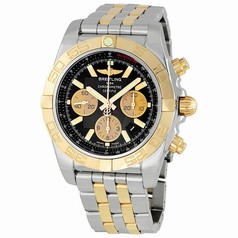 Breitling Chronomat B01 Black Dial Two Tone Men's Watch CB011012-B968TT