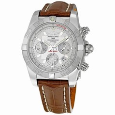 Breitling Chronomat B01 Silver Dial Chronograph Men's Watch AB011011-G684BRCD