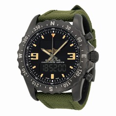 Breitling Chronospace Military Black Dial Black Carbon-based Stainless Steel Men's Watch M7836622-BD39GCVT