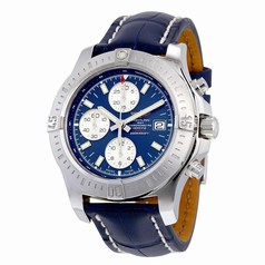 Breitling Colt Chronograph Automatic Blue Dial Blue Leather Men's Watch A1338811-C914BLCT