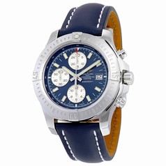 Breitling Colt Chronograph Automatic Blue Dial Blue Leather Men's Watch A1338811-C914BLLD
