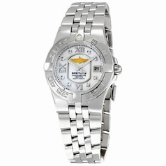 Breitling Galactic 30 Mother of Pearl Dial Diamond Ladies Watch A71340L2-A679SS