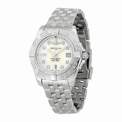 Breitling Galactic 32 Mother of Pearl Diamond Dial Ladies Watch A71356L2-A708SS