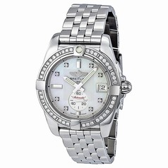 Breitling Galactic 36 Mother of Pearl Dial Diamond Unisex Watch A3733053-A717SS
