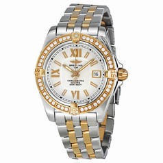 Breitling Lady Cockpit Diamond Rose Gold and Stainless Steel Ladies Watch C7135653-G650TT