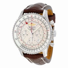 Breitling Navitimer GMT Silver Dial Automatic Men's Watch AB044121-G783BRCT