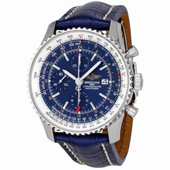 Breitling Navitimer World Blue Dial Chronograph Men's Watch A2432212-C651BLCD