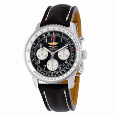 Breitling Navtimer 01 Black Dial Chronograph Automatic Men's Watch AB012012-BB02BKLD