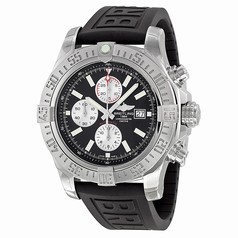 Breitling Super Avenger II Automatic Chronograph Black Rubber Strap Men's Watch A1337111-BC29BKPD3