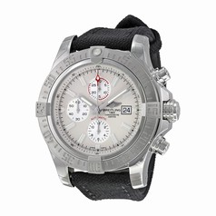 Breitling Super Avenger II Chronograph Stratus Silver Dial Men's Watch A1337111-G779BKFT