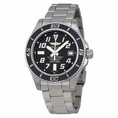 Breitling Superocean 42 Black Dial Stainless Steel Men's Watch A1736402-BA28SS