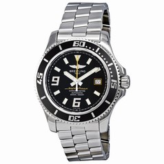 Breitling Superocean 44 Black Dial Stainless Steel Men's Watch A17391A8-BA78SS
