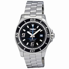 Breitling Superocean 44 Black Dial Stainless Steel Men's Watch A17391A8-BA79SS