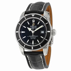 Breitling Superocean Heritage 42 Automatic Black Dial Black Leather Men's Watch A1732124-BA61BKCD