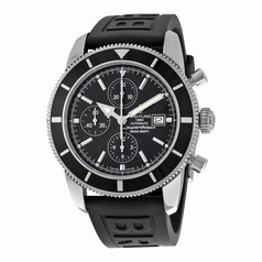 Breitling Superocean Heritage Automatic Chronograph Black Dial Black Rubber Men's Watch A1332024-B908BKPT3