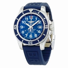 Breitling Superocean II 42 Automatic Blue Dial Blue Rubber Men's Watch A17365D1-C915BLPD3