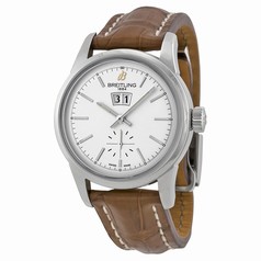 Breitling Transocean 38 Silver Dial Watch A1631012-G781BRCD