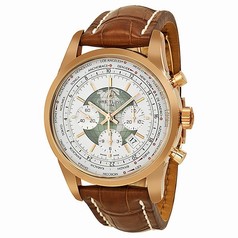 Breitling Transocean Automatic White Dial 18kt Rose Gold Men's Watch RB0510U0-A733BRCD
