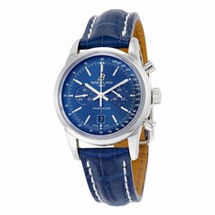 Breitling Transocean Chronograph Automatic Blue Dial Blue Leather Men's Watch A4131012-C862BLCD