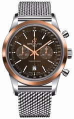 Breitling Transocean Chronograph 38 Automatic Red Gold Men's Watch U4131012-Q600