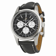 Breitling Transocean Chronograph Black Dial Men's Watch AB015112-BA59BKLT